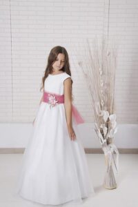 Vestido comunión fajín tul Hady