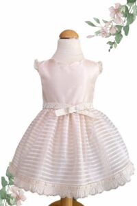 vestido salmon jaretas